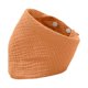 thumbnail image 1 of Babero unisex para bebé, cómodo, suave y delicado con la piel, tipo bandana triangular. Naranja oscuro, 1 of 9