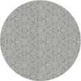 thumbnail image 1 of Ahgly Company Indoor Round Patterned Gray Novelty Area Rugs, 7' Round, 1 of 6