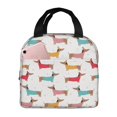 thumbnail image 1 of Disketp Dachshund Dog Puppy Bolsa Térmica para Almuerzo para Hombre y Mujer, Ideal para Trabajo, Senderismo y Picnic, 1 of 8