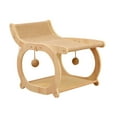 thumbnail image 3 of CarpNettore Cat Sisal Lounge Chair Elevated Cat Bed Furniture Kitty Scratch Resistant Wooden Wood Color, 3 of 9