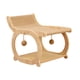 thumbnail image 3 of Sillón de sisal para gatos, tumbona de madera, cama elevada para gatos, rascador para el descanso de mascotas Color de la madera, 3 of 9