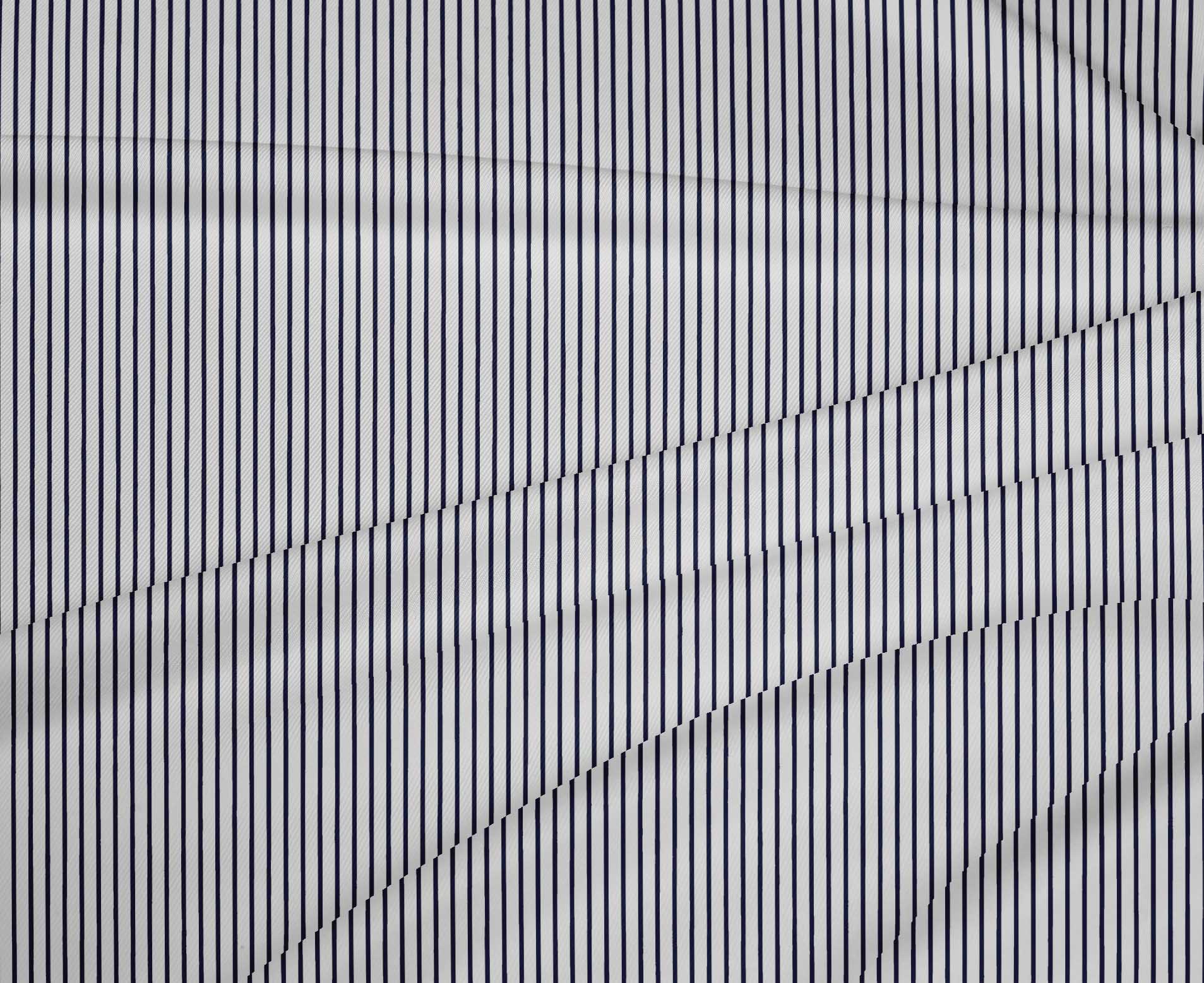oneOone Polyester Spandex Royal Blue Fabric Stripes Craft Projects Decor Fabric Printed By The Yard 56 Inch Wide