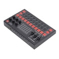 thumbnail image 2 of Placa de sonido con cambiador de voz reducción de ruido antiinterferencias ABS Fácil de usar Placa de sonido en vivo de doble canal con batería para juegos para estudio, 2 of 7