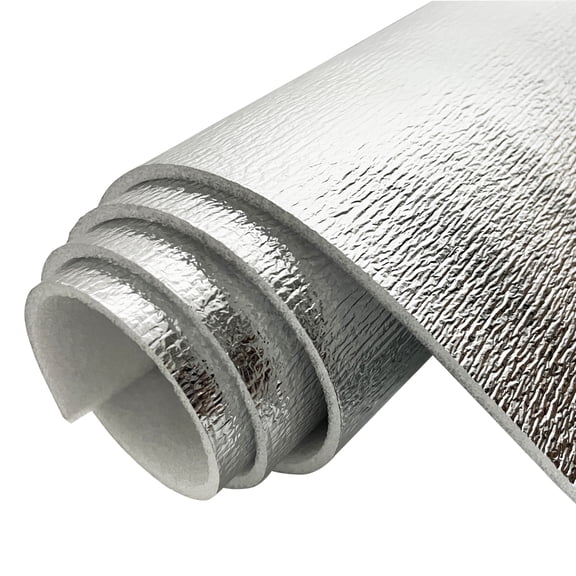 5mm 40"×80" Reflective Foam Insulation Shield Core Radiant Barrier, with Single-Sided Aluminum Foil,for Thermal Insulation of Cargo Door, Ceilings, Roofs 21.52sqft