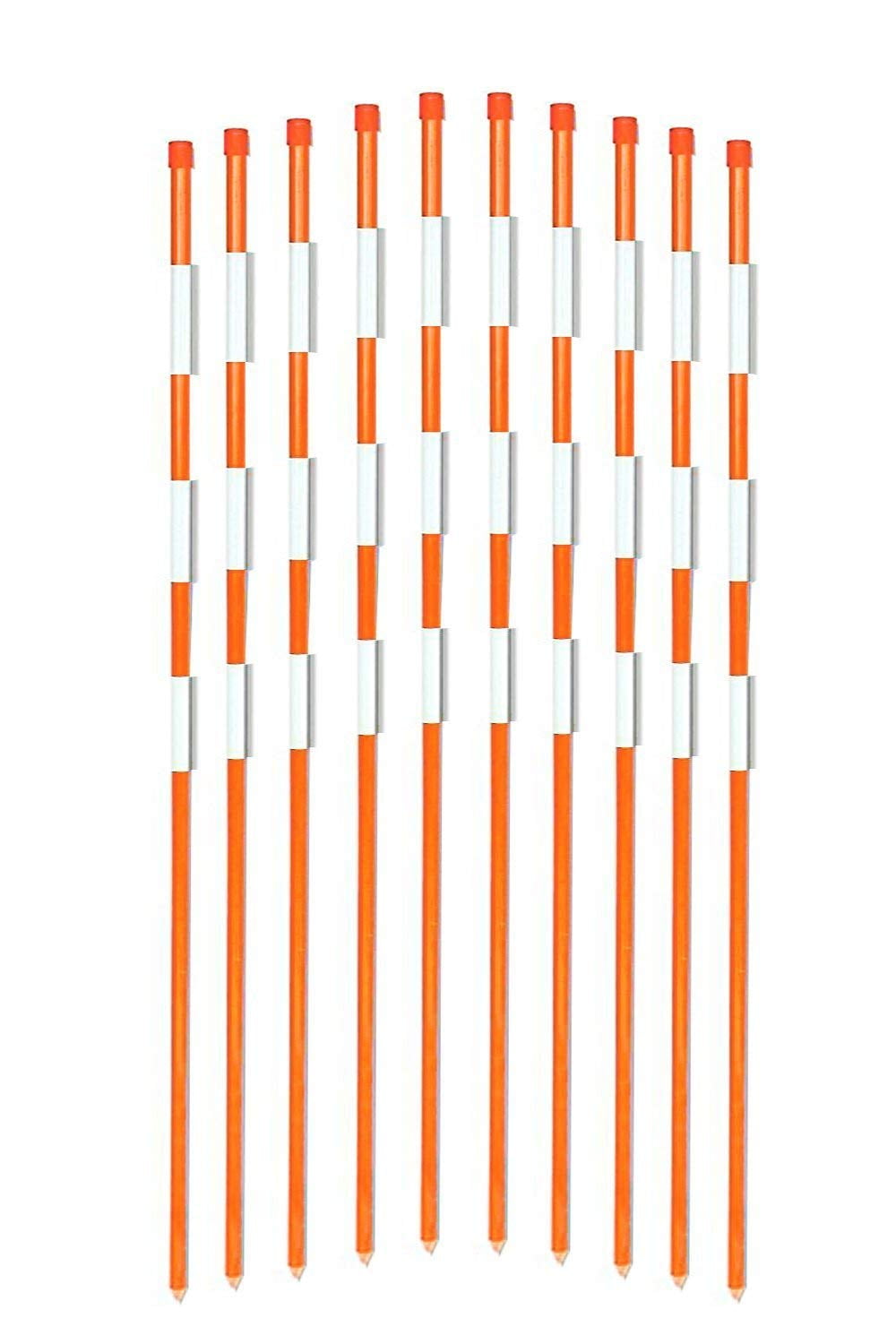 Driveway Markers Snow Stakes 50 Pack of 48 Inch Long Orange markers