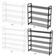 thumbnail image 5 of Injueey Estante organizador de zapatos de 4 capas, estante de almacenamiento de zapatos apilable de múltiples capas para la puerta de la sala de Almacenamiento y organización del hogar No.01 Injueey HA003466-01, 5 of 6