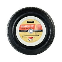 1 Pc, Marathon Universal Fit 8 In. D X 14.5 In. D 300 Lb. Cap. Centered Wheelbarrow Tire Rubber 1 Pk