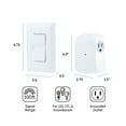 thumbnail image 3 of GE Wireless Light Control with Wall Switch, 1-Grounded Outlet, 18279, 3 of 9