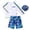 Z06-Blue, variant on Gerichy Boys Swim Set, 2T 3T 4T 5T Swimsuit Boys Toddler Boys Bathing Suit Letter Short Sleeve Swimwear Dinosaur Swim Trunk Two Pieces Swimsuit Set UPF 50+