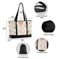 thumbnail image 2 of FORMRS Canvas Laptop Tote Bag for Women with 15.6" Computer Compartments Shoulder Handbag, Pink Easter Eggs, 2 of 7