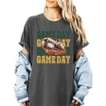 thumbnail image 2 of Game Day Green and Yellow Shirt for Women and Teens Girly Faux Glitter Football Tee Pepper Shirt Adult Medium, 2 of 4