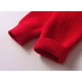 thumbnail image 5 of lnmuld Sweaters for Hand Embroidered Floral Knit Sweater for Girls Soft Yarn Pullover Top for Toddlers and Cozy Winter Wear Festive Holiday Outfit Size:1-2 Years, 5 of 7