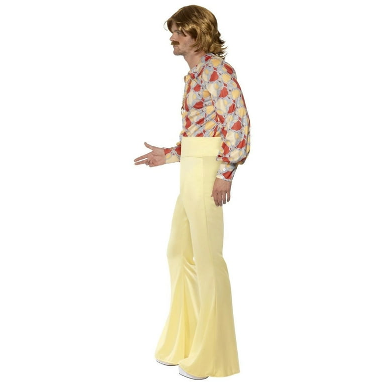 1960s Groovy Guy Costume Adult Tan Red 1960s Groovy Guy Costume Adult Tan Red