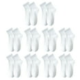 thumbnail image 2 of Resicozy 10 Pair Low Cut Disposable Socks for Travel Portable Stretchy Socks for Sport Business Travel for Men and Women 10*White#2, 2 of 4