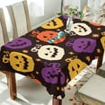 thumbnail image 4 of Coolnut Halloween Pumpkin Tablecloth 60"x108", Waterproof Washable Polyester Square Table Cover, Durable Tablecloth for Kitchen Dining Table Party Decor, 4 of 7
