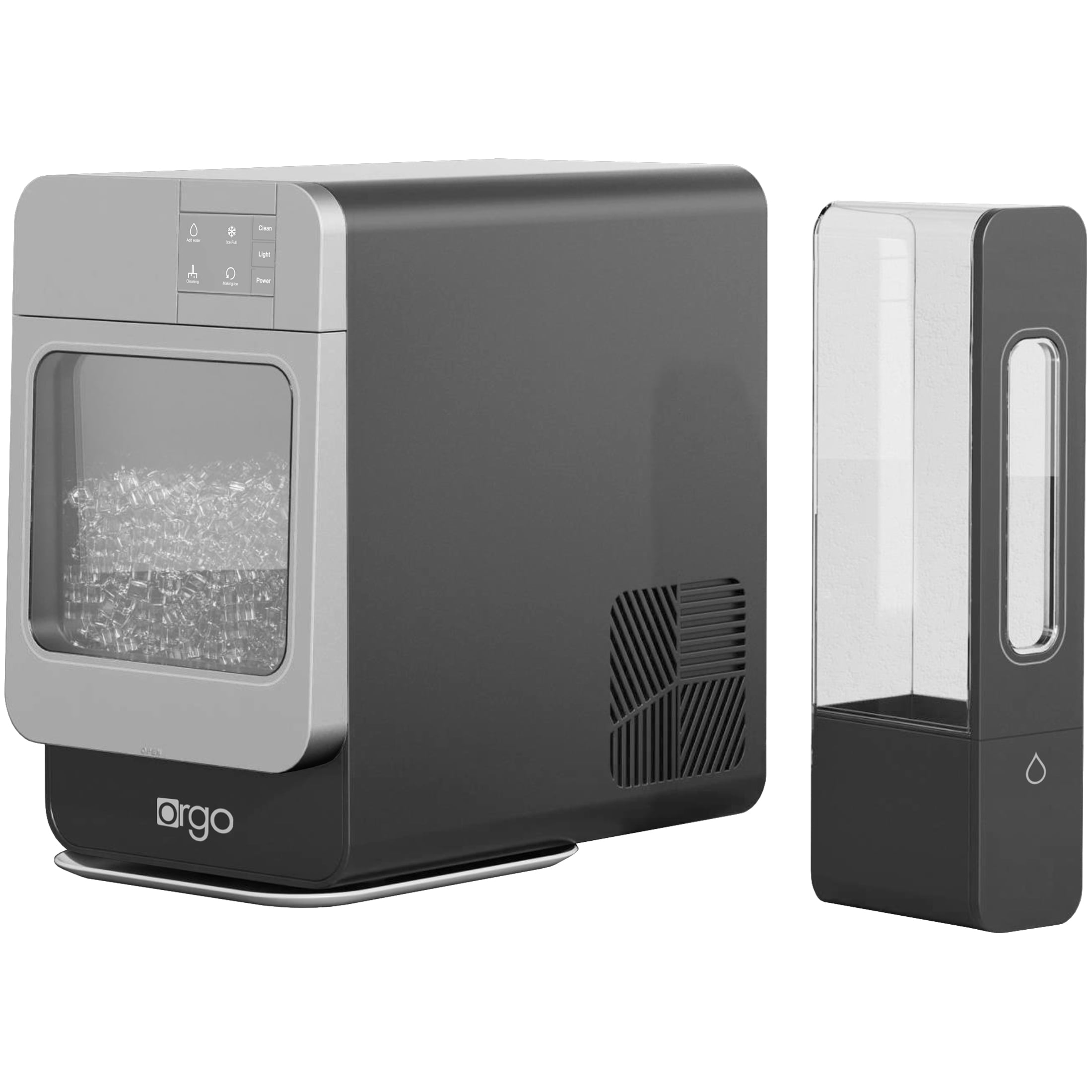 Orgo Sonic Countertop Nugget Ice Maker, 33lbs Daily Capacity, Stainless Steel