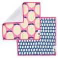 thumbnail image 6 of RITZ Lemon & Speckle Microfiber Dish Cloth Set, 6-Piece, Retro Citron Grove & Navy Dash Pattern, 12" x 12", 80% Recycled, 6 of 6