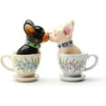 thumbnail image 2 of 1 X Tea Cup Pups Magnetic Salt & Pepper Shaker Set S/P, 2 of 2
