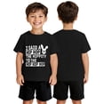 thumbnail image 2 of WERYOUNG Boy's T-Shirts Easter Short Sleeve Crewneck Letter Print Kids Casual T Shirts Everyday Wear Loose Fit Tee Shirts Home Lounging Versatile Soft Toddler Tops, 2 of 3
