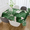 thumbnail image 5 of Tropical Palm Leaves Rectangle Tablecloth, Dust Proof Anti Wrinkle Wipeable Table Cloth Tabletop foration of Dinner Kitchen Wedding Holiday Party 60"x108" Decor Gift, 5 of 7