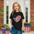 thumbnail image 2 of ZACPNCV Little Boys 4th of July T-Shirt Flag Tees Kids Toddler Short Sleeve Tee Shirts Black 7-8 Years, 2 of 9