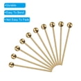 thumbnail image 4 of Uxcell 100 Pcs Pins de Cabeza de Bola Dorados de 0.63 pulgadas, Pins de Cabeza de Alambre de 24 Gauge, Pins de Latón para Manualidades de Joyería DIY, 4 of 7