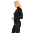 thumbnail image 3 of Women's Solid Color Turtleneck Sweater - Basic and Versatile, 3 of 5