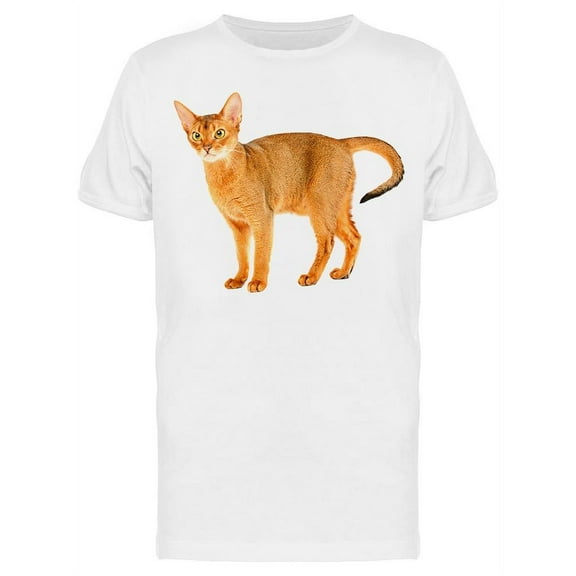 Cute Purebred Abyssinian T-Shirt Men -Image by Shutterstock, Male Medium