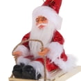thumbnail image 1 of 10uds. Adorno de árbol de Navidad con muñeco de Papá Noel para Navidad, oficina en casa (rojo sandía), 1 of 2