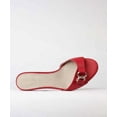 thumbnail image 5 of Cecelia New York Donna Wedge Sandals Slip On Open Toe Wrapped Heel Open Toe Mule (Red Heart, 7), 5 of 6