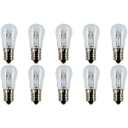 

Industries #10S-6 120V Bulbs 120 V 10 W E12 Base S-6 shape (Box of 10)