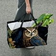 thumbnail image 7 of Owl Large Capacity Reusable Foldable Oxford Cloth Grocery Baskets - Multipurpose Storage Basket and Decorative Box, 7 of 7