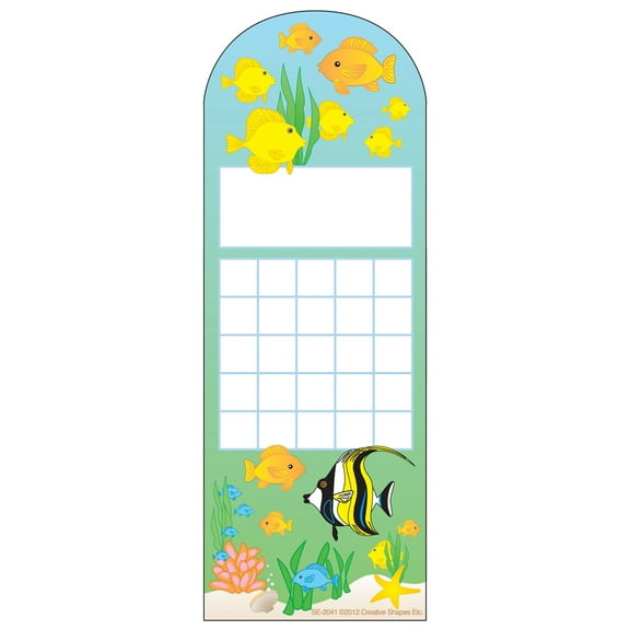 SHAPES ETC. Personal Incentive Chart - Aquarium