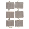 thumbnail image 2 of 50Pcs Small Burlap Bags with Drawstring,3X4Inch Gift Little Burlap Drawstring Bags,Reusable to Stor, 2 of 5