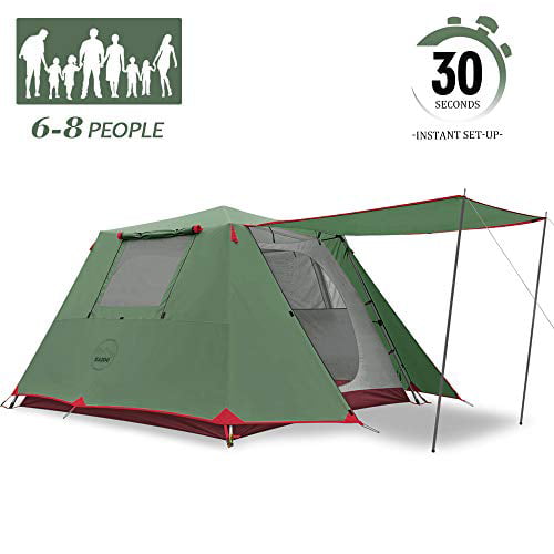 KAZOO Family Camping Tent Large Waterproof Pop Up Tents 6 Person