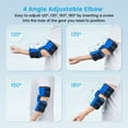 thumbnail image 4 of Férula de codo para síndrome del túnel cubital y atrapamiento del nervio cubital Nuevo mejorado con 4 ángulos Codo fijo ajustable que evita la flexión excesiva para hombres y mujeres se adapta al braz, 4 of 7