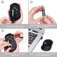 thumbnail image 4 of Wireless Mouse, 2.4G Wireless Ergonomic Optical Mouse, Cimetech Slim Silent Mouse with USB Receiver and 3 Adjustable DPI Cordless Computer Mouse for Laptop, Desktop, MacBook ,PC and Home Office-Black, 4 of 10