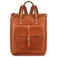 thumbnail image 6 of S-ZONE Women Genuine Leather Backpack Purse Retro Top-handle Bags Vintage Totes, 6 of 7