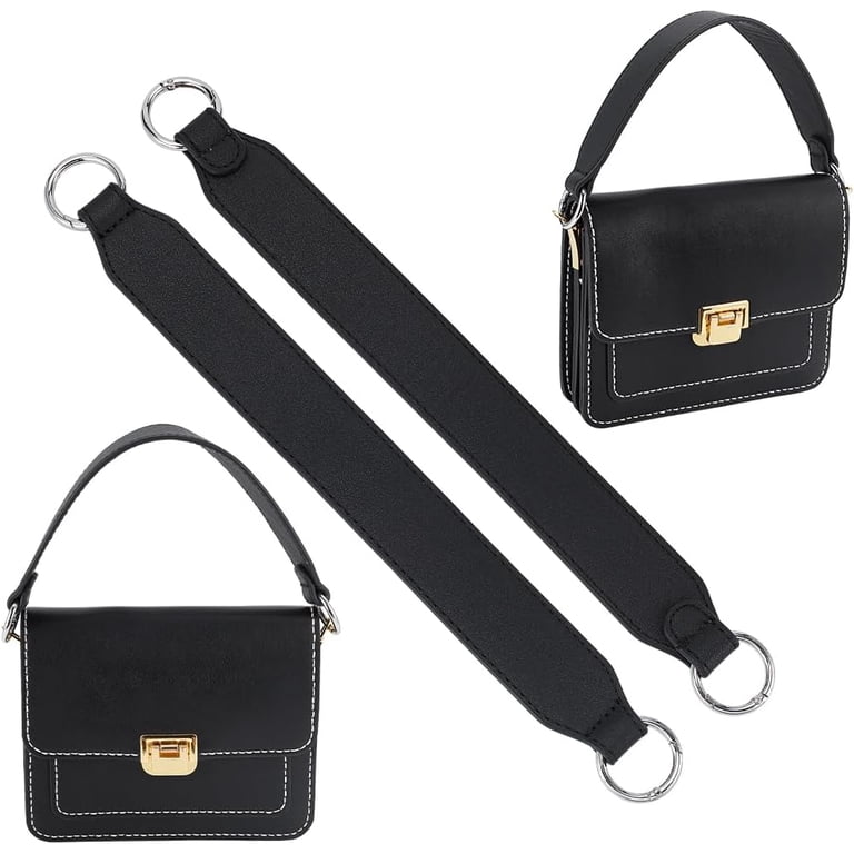 2 Poignées De Sac En Cuir Réglables Vertes - Longueur 26-47 Cm - Neuf Par Uxcell