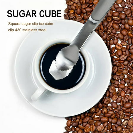 

Mini Serving Tongs Stainless Steel Tongs for Ice Sugar Cube Desserts Tools