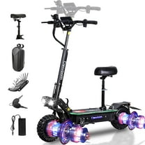 RubiQ Sports 5600W Electric Scooter for Adults, 50 mph & 50 Miles Range 60V 27Ah Foldable Scooter with Detachable Seat, Max Load 440lbs