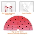 thumbnail image 4 of Rocae Watermelon for Christmas Tree Skirt with Pom Pom Trim for Holiday Party for Holiday Home Decor Indoor Outdoor-30", 4 of 7