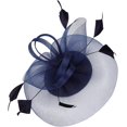 thumbnail image 1 of White Fascinator Fashion Headbands Fascinators Hat Flower Mesh Ribbons, 1 of 5
