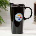 thumbnail image 3 of Pittsburgh Steelers 17oz. Travel Latte Mug with Gift Box, 3 of 3