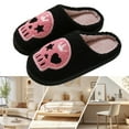 thumbnail image 1 of Casa Mullidas Térmicas Planas Zapatos Sin Cordones Cálidos Felpa Con Esqueleto Halloween Cómodas Y Lindas Antideslizantes para Interior Al Aire Libre, 1 of 9