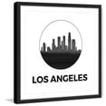 thumbnail image 3 of "LA Skyline Circle" Framed Painting Print, 3 of 5