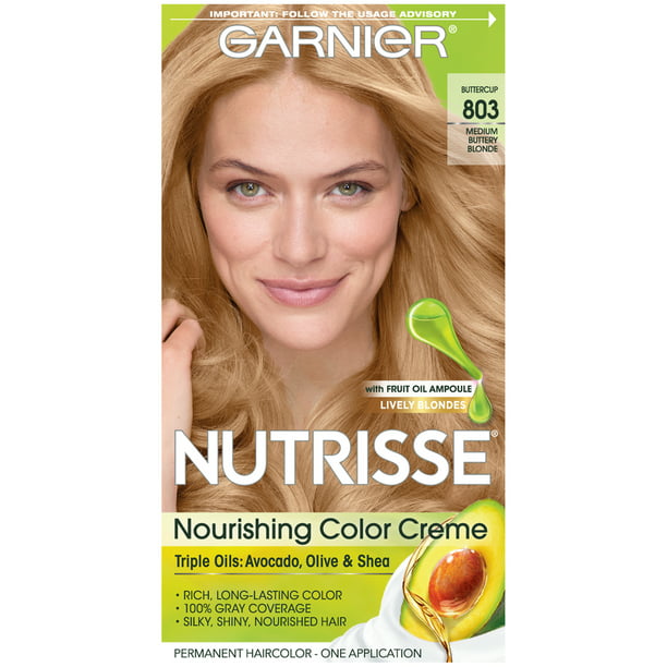 Garnier Nutrisse Nourishing Hair Color 803 Medium Buttery Blonde - Walmart.com
