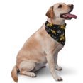 thumbnail image 2 of Naloa Hohey Bee Golden Embroidery Dog Bandanas 1PC Washable Triangle Dog Scarfs Premium Durable Fabric, for Small Medium Large Dogs and Cats, 2 of 6
