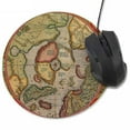 thumbnail image 1 of Coofit Mouse Pad Round Vintage: World Map Nonslip Computer Mousepad Mouse Mat for Home, 1 of 10