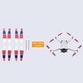 thumbnail image 3 of KLKCMS Propeller Replacement Wing Fans Spare Parts red blue white, 3 of 9